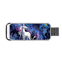 Unicorn Starry Night Portable Usb Flash (two Sides)