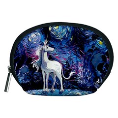 Unicorn Starry Night Accessory Pouch (medium) by Jancukart