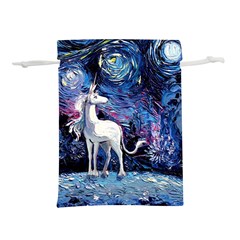 Unicorn Starry Night Lightweight Drawstring Pouch (l) by Jancukart