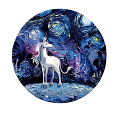 Unicorn Starry Night Mini Round Pill Box (pack Of 5)