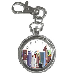 City-urban-buildings-skyscraper Key Chain Watches