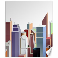 City-urban-buildings-skyscraper Canvas 8  X 10 