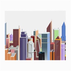 City-urban-buildings-skyscraper Small Glasses Cloth (2 Sides)