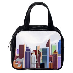 City-urban-buildings-skyscraper Classic Handbag (one Side) by Jancukart