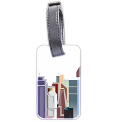 City-urban-buildings-skyscraper Luggage Tag (two Sides)