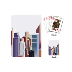 City-urban-buildings-skyscraper Playing Cards Single Design (mini)