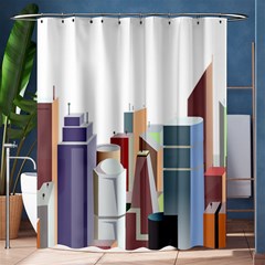 City-urban-buildings-skyscraper Shower Curtain 60  X 72  (medium)  by Jancukart