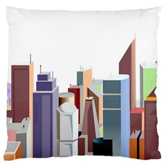 City-urban-buildings-skyscraper Standard Flano Cushion Case (two Sides)