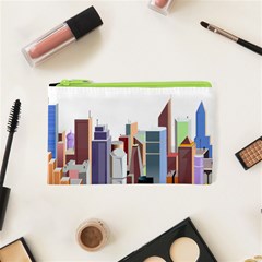 City-urban-buildings-skyscraper Cosmetic Bag (xs) by Jancukart