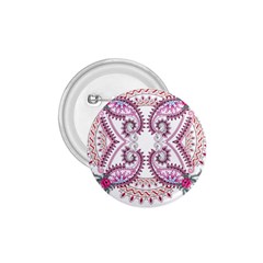 Pink Flower Cartoon 1 75  Buttons