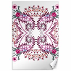 Pink Flower Cartoon Canvas 20  X 30 