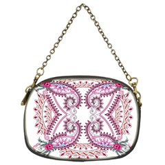 Pink Flower Cartoon Chain Purse (two Sides)