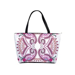 Pink Flower Cartoon Classic Shoulder Handbag