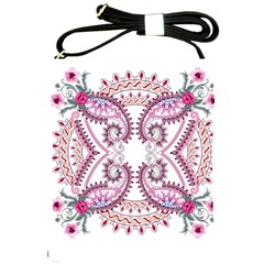 Pink Flower Cartoon Shoulder Sling Bag