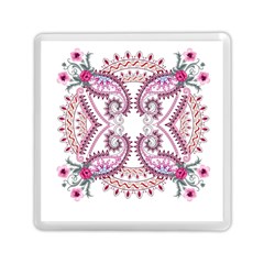 Pink Flower Cartoon Memory Card Reader (square) by Jancukart