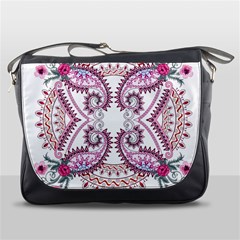 Pink Flower Cartoon Messenger Bag