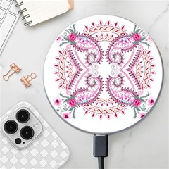 Pink Flower Cartoon Wireless Charger by Jancukart