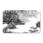 Ink-wash-painting-mountain-rolling-mountains Magnet (Rectangular) Front