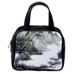 Ink-wash-painting-mountain-rolling-mountains Classic Handbag (one Side)