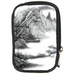 Ink-wash-painting-mountain-rolling-mountains Compact Camera Leather Case