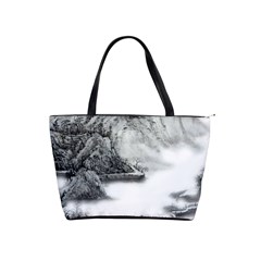 Ink-wash-painting-mountain-rolling-mountains Classic Shoulder Handbag by Jancukart