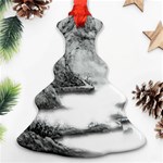 Ink-wash-painting-mountain-rolling-mountains Ornament (Christmas Tree)  Front