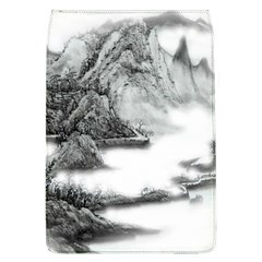 Ink-wash-painting-mountain-rolling-mountains Removable Flap Cover (l) by Jancukart