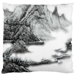 Ink-wash-painting-mountain-rolling-mountains Standard Flano Cushion Case (Two Sides) Front