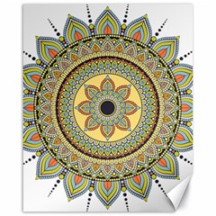 Motif-circle-vintage-circular-pattern Canvas 16  X 20 