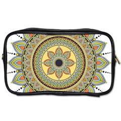 Motif-circle-vintage-circular-pattern Toiletries Bag (one Side)