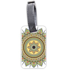 Motif-circle-vintage-circular-pattern Luggage Tag (two Sides)