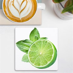 Lemon Clipart Uv Print Square Tile Coaster  by Jancukart