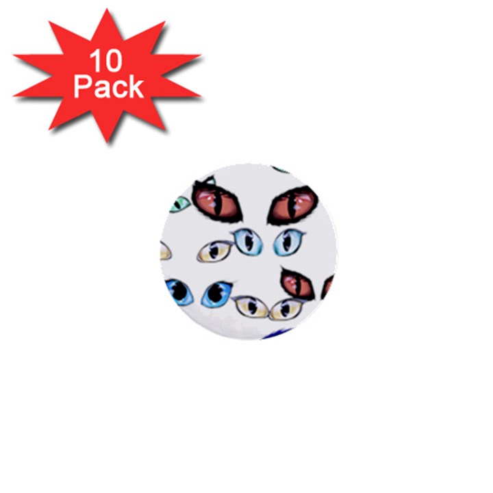 Glasses 1  Mini Buttons (10 pack) 