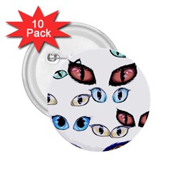 Glasses 2 25  Buttons (10 Pack) 