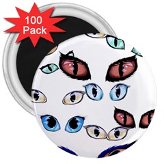 Glasses 3  Magnets (100 Pack)