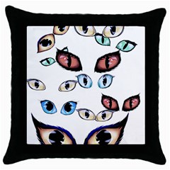 Glasses Throw Pillow Case (black)