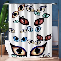 Glasses Shower Curtain 60  X 72  (medium) 