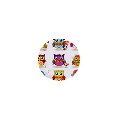 Cartoon-cute-owl-vector 1  Mini Buttons