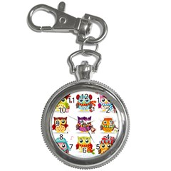 Cartoon-cute-owl-vector Key Chain Watches by Jancukart