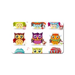 Cartoon-cute-owl-vector Magnet (name Card) by Jancukart