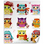 Cartoon-cute-owl-vector Canvas 8  x 10  8.15 x9.66  Canvas - 1