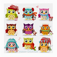 Cartoon-cute-owl-vector Medium Glasses Cloth (2 Sides)