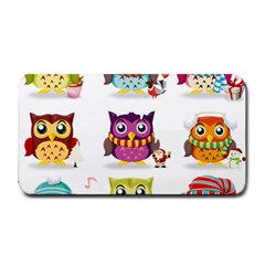 Cartoon-cute-owl-vector Medium Bar Mats by Jancukart