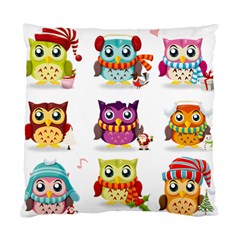 Cartoon-cute-owl-vector Standard Cushion Case (one Side)