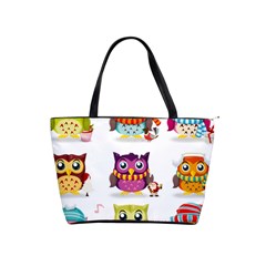 Cartoon-cute-owl-vector Classic Shoulder Handbag by Jancukart