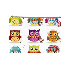 Cartoon-cute-owl-vector Cosmetic Bag (large) by Jancukart