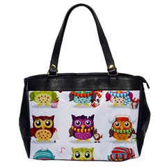 Cartoon-cute-owl-vector Oversize Office Handbag