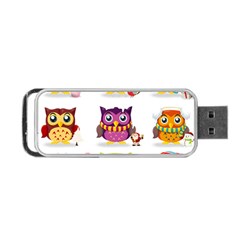 Cartoon-cute-owl-vector Portable Usb Flash (one Side)