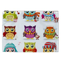 Cartoon-cute-owl-vector Cosmetic Bag (xxl) by Jancukart