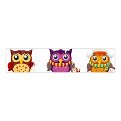 Cartoon-cute-owl-vector Velvet Scrunchie